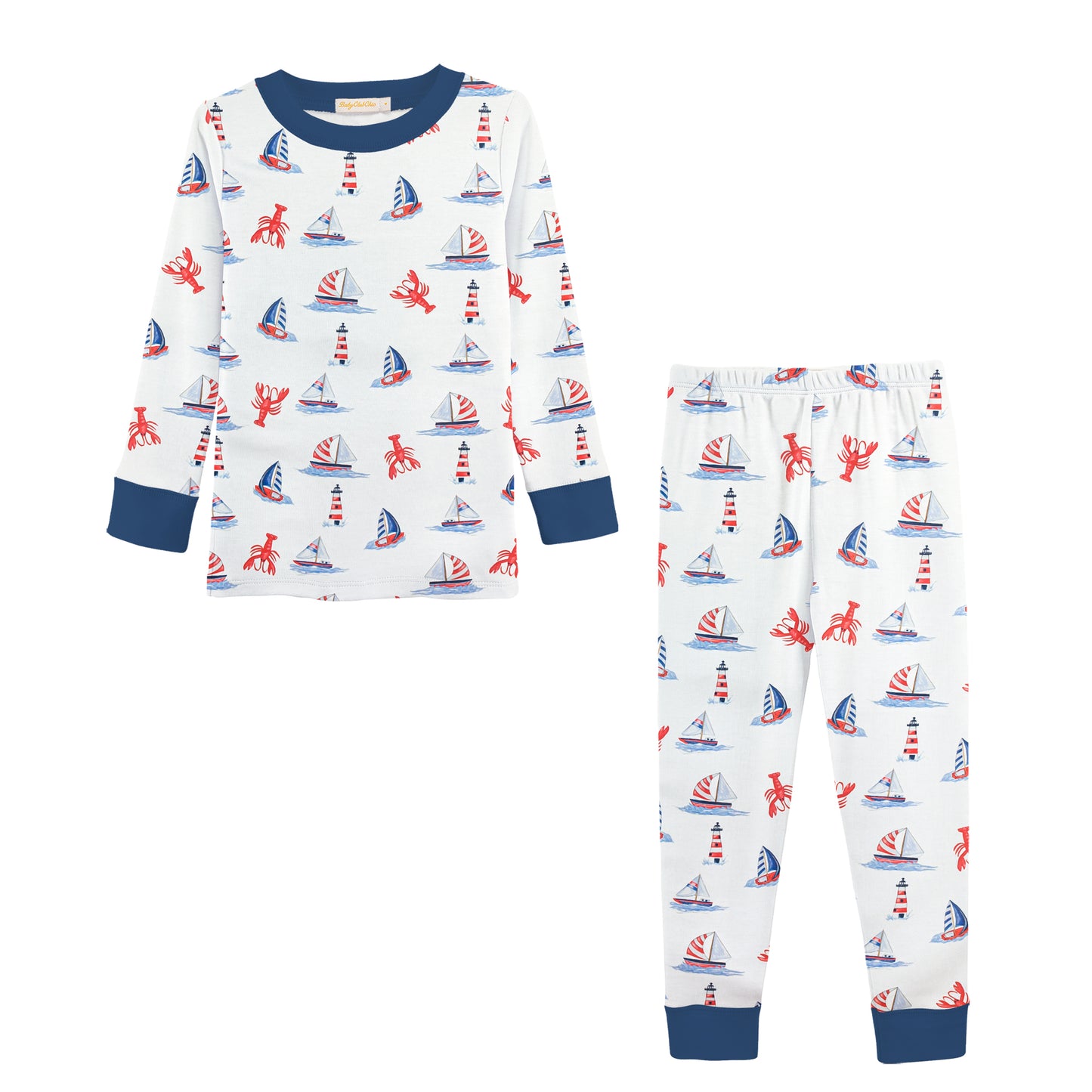 sailing kid pajama set