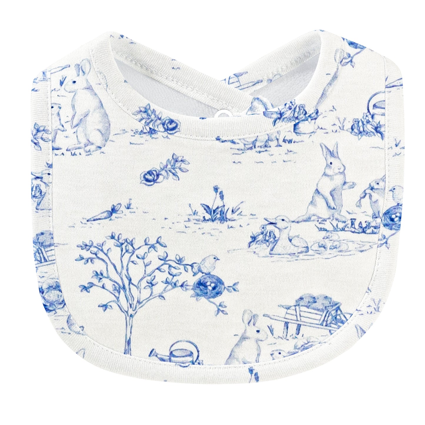 blue bunnies bib
