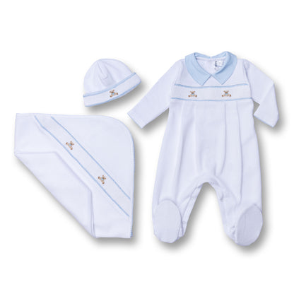Handmade Smocked Bear Bundle (3 Pcs)