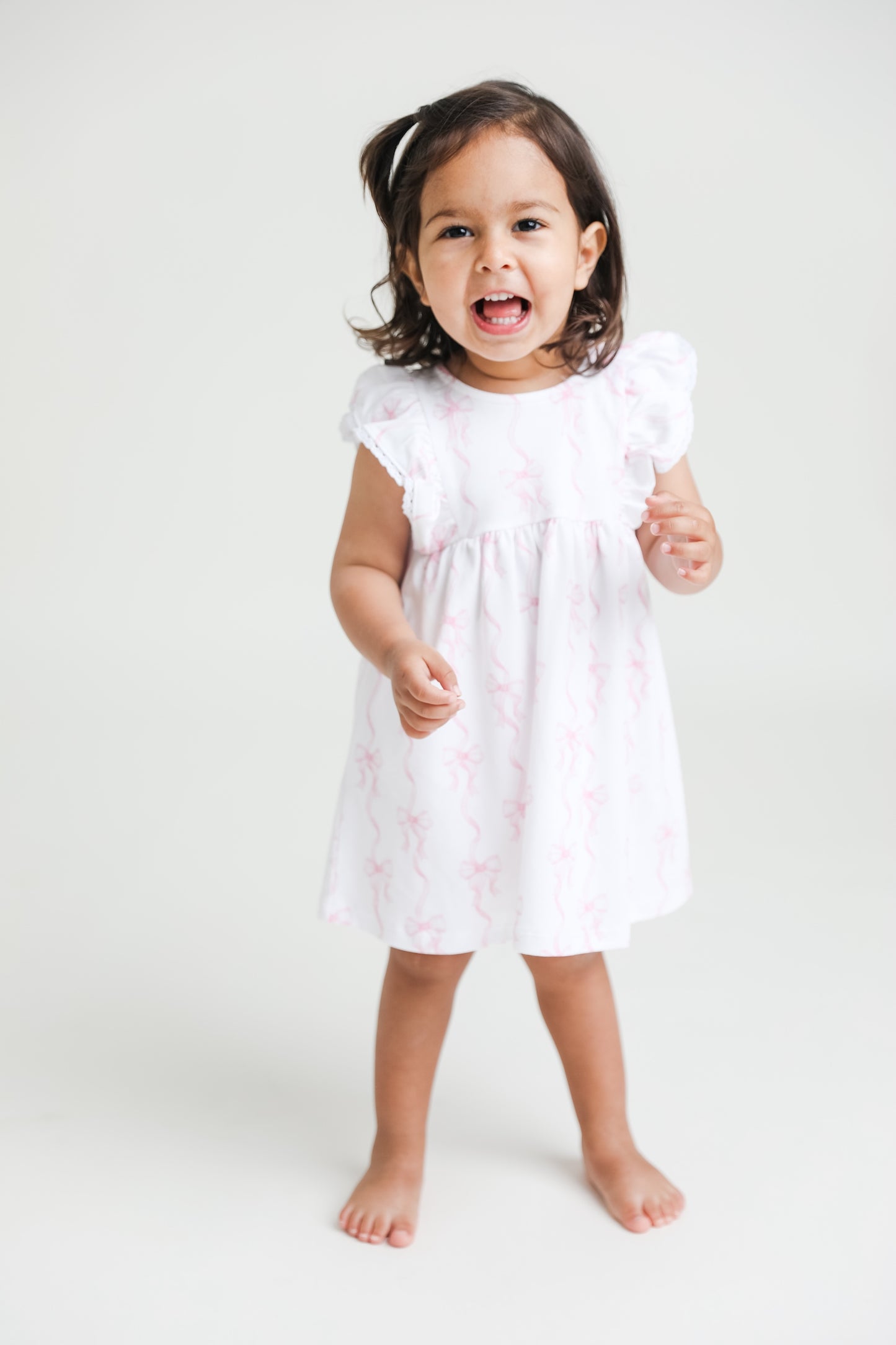 coquette bows dress with ruffles (2-pieces)