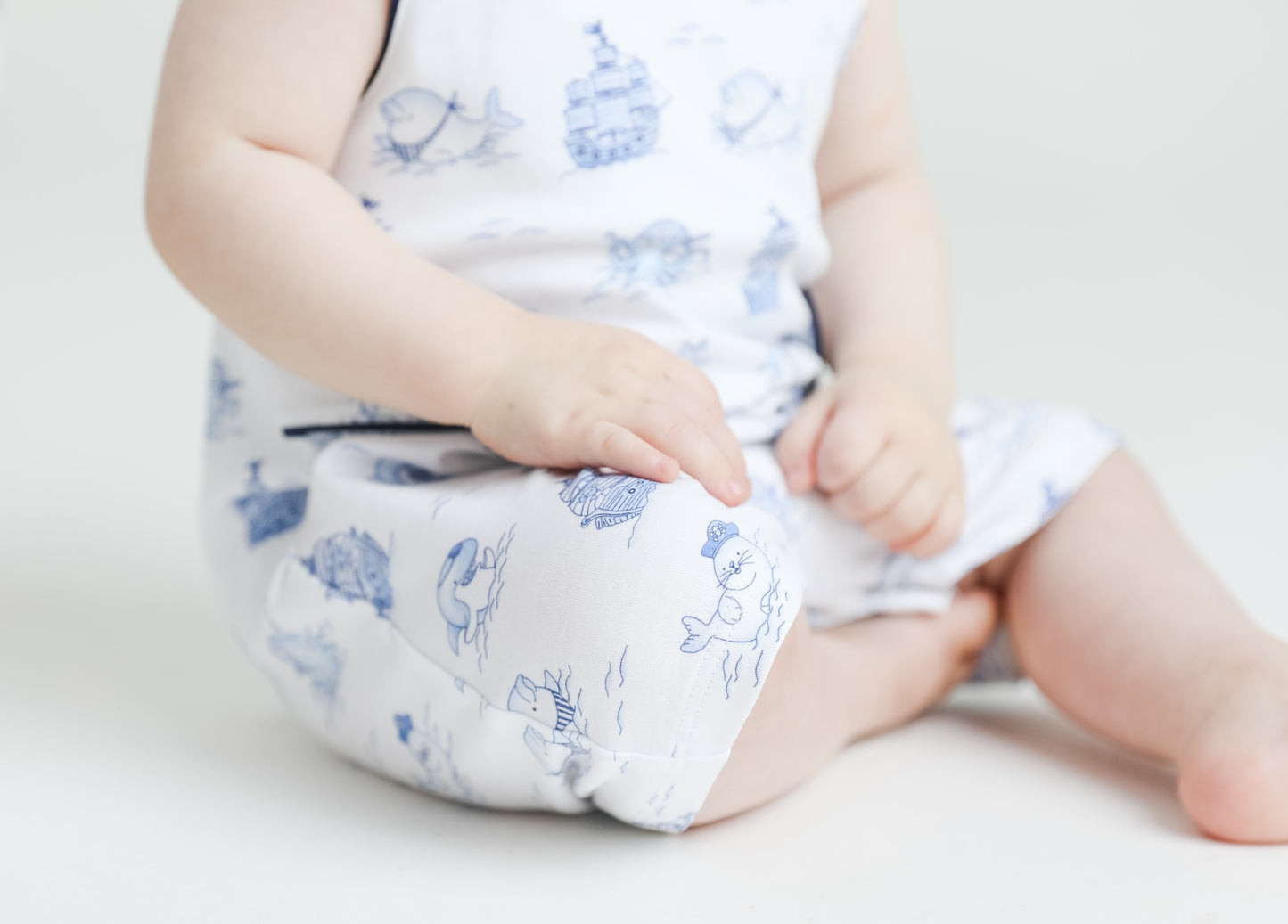 pirates navy short romper